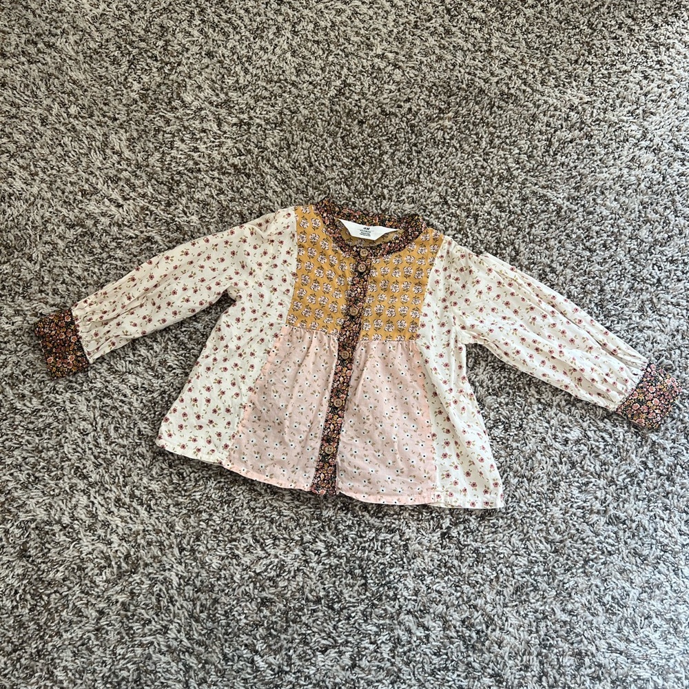 H&M floral blouse - 2-3T